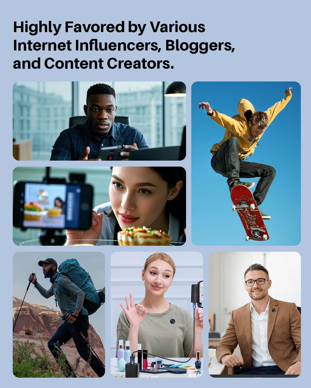 2Pack Wireless Lavalier Microphone for iPhone iPad Android with Charging Case, Mini Clip/Magnetic Microphones for Lightning/USB-C Video Recording, Vlogging, YouTube, Interviews, 100FT