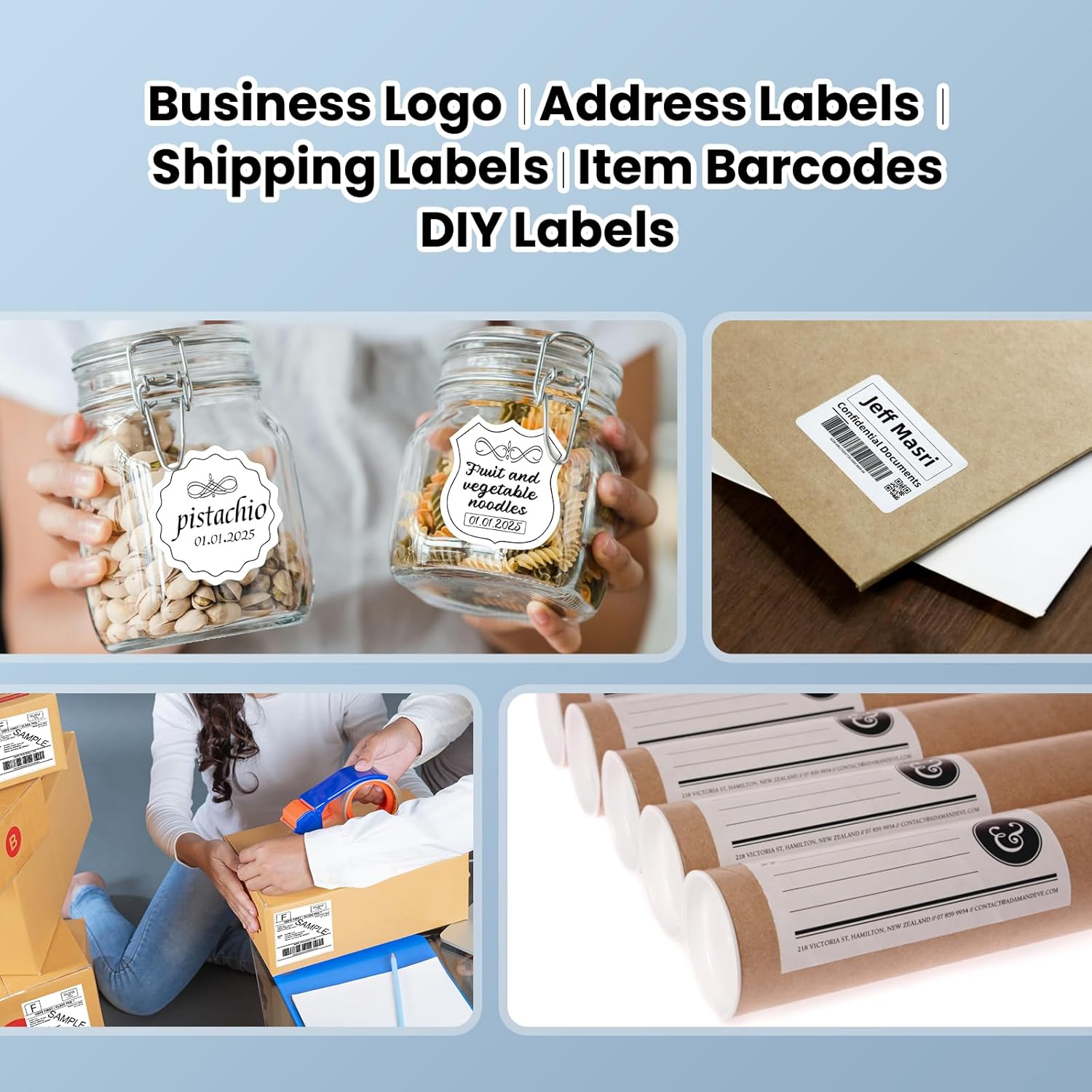 vretti USB Shipping Label Printer - 4x6 Thermal Label Printer for Small Business, Compatible with Windows,Mac,Linux and ChromeOS, Supports Barcodes, Shipping Labels, Mailing Labels, Etc.