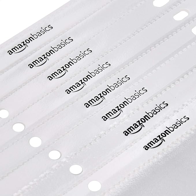 Amazon Basics Sheet Protector, Non-Glare, 100-Pack, 8.5 x 11, Clear