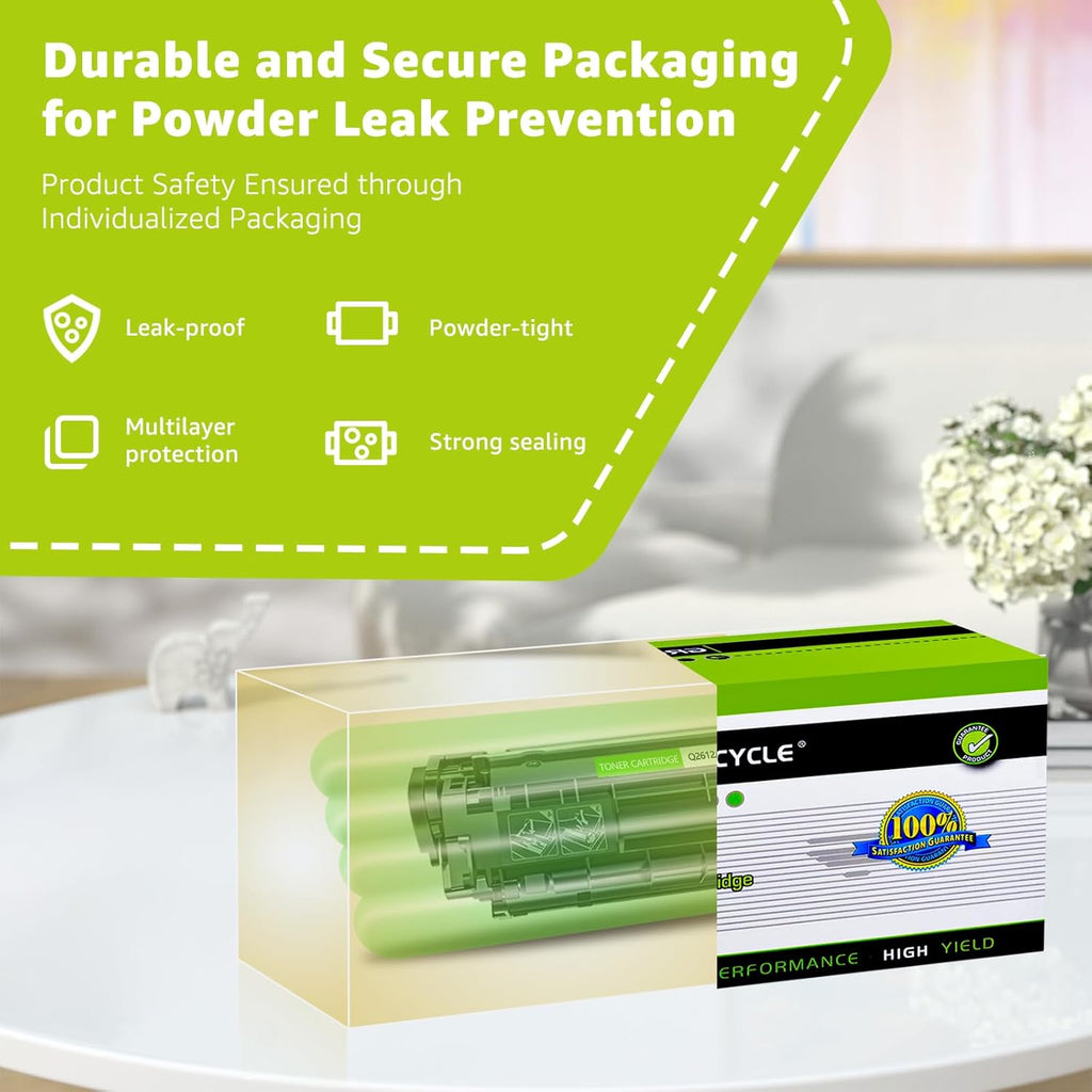 greencycle Compatible Toner Cartridge Replacement for Canon 104 FX9 FX10 FX-10 FX-9 104 ImageClass MF4100 MF4150 MF4270 MF4350d MF4370dn MF4380dn D420 D480 (Black,4 Pack)