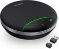 Yealink SP92 Bluetooth Speakerphone with Dongle Conference Speaker and Microphone Full-Duplex Noise Reduction 20h Teams Call 278g Wireless Portable Design Suit for 4-6 Meeting Room