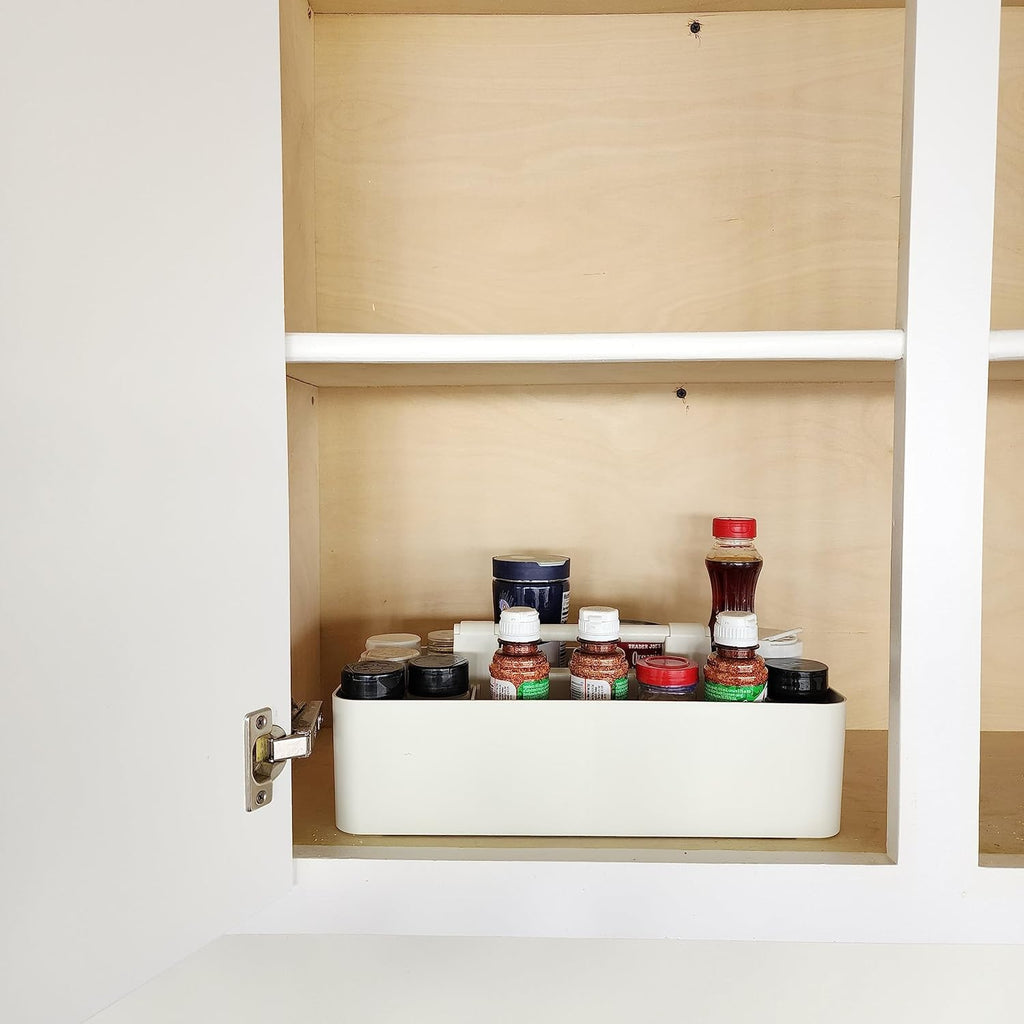 New Office Storage Portable Organizer DIY basket Caddy -MADE IN USA (Ivory)