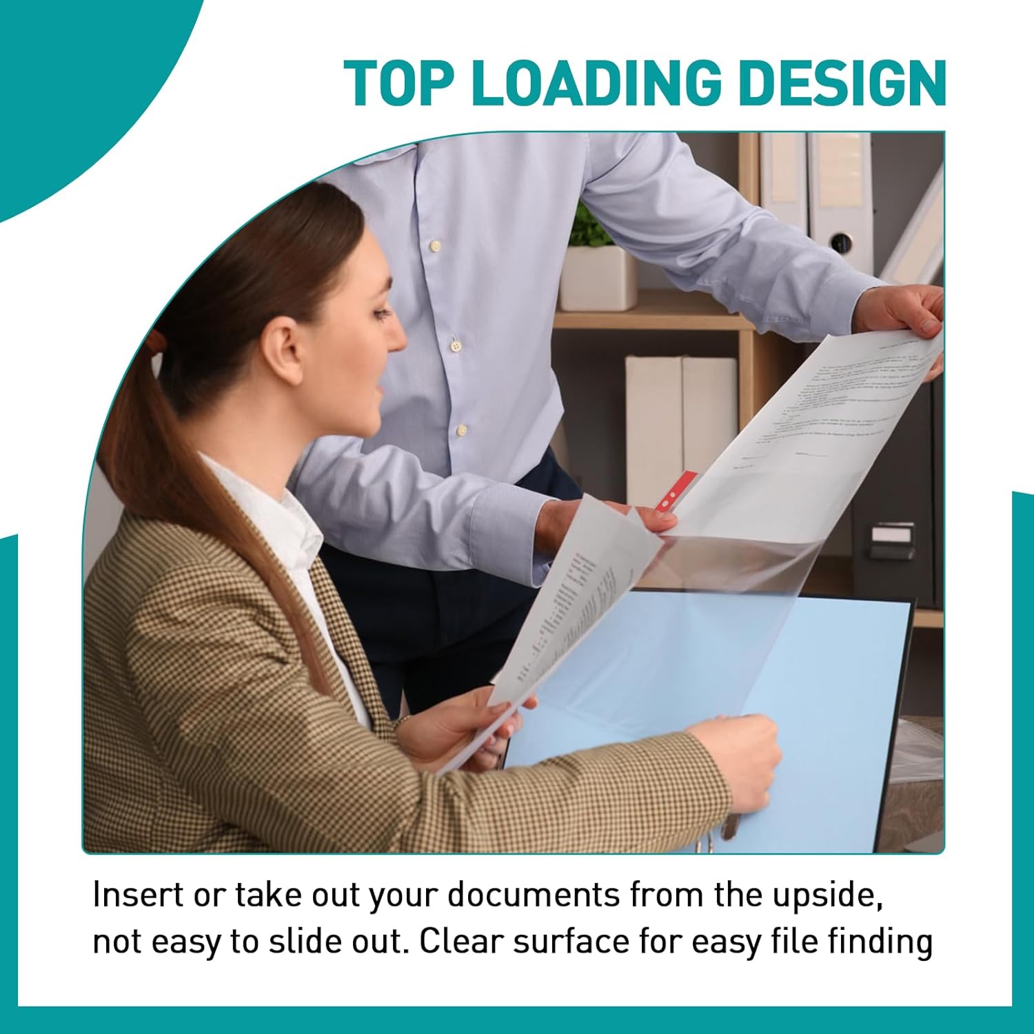 Sheet Protectors, PANDRI 400 Pack Color Heavy Duty Plastic Page Protectors Sheet Reinforced 11-Hole Fit for 3 Ring Binder Fits Standard 8.5 x 11 Paper, 9.25 x 11.25 Top Loaded, Excluding Acid