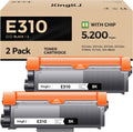 E310 E310dw Toner Cartridge Black 2-Pack High-Yield Replacement for Dell P7RMX PVTHG 593-BBKD Toner Compatible with Dell E310dw E514dw E515dn E515dw E310 E514 E515 Laser Printer Ink All-in-One Copier