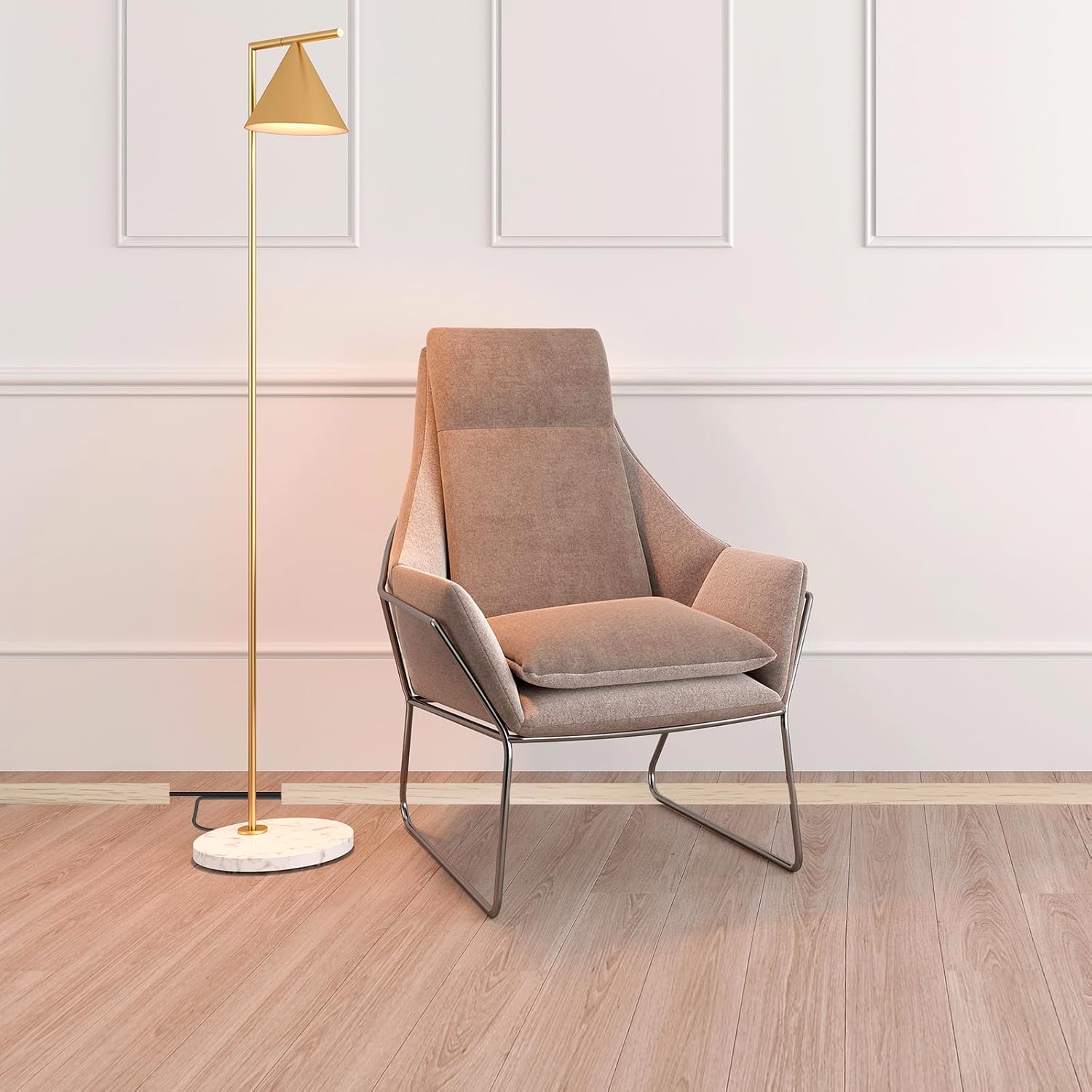 Floor Cord Cover Self Adhesive Cord Hider,3.3FT Cable Management, Extension Strip Protector for Wires, Prevent Cable Trips for Offices, Gyms, Exhibitions Cavity:0.51"(W) x 0.3"(H) Yellow Wood