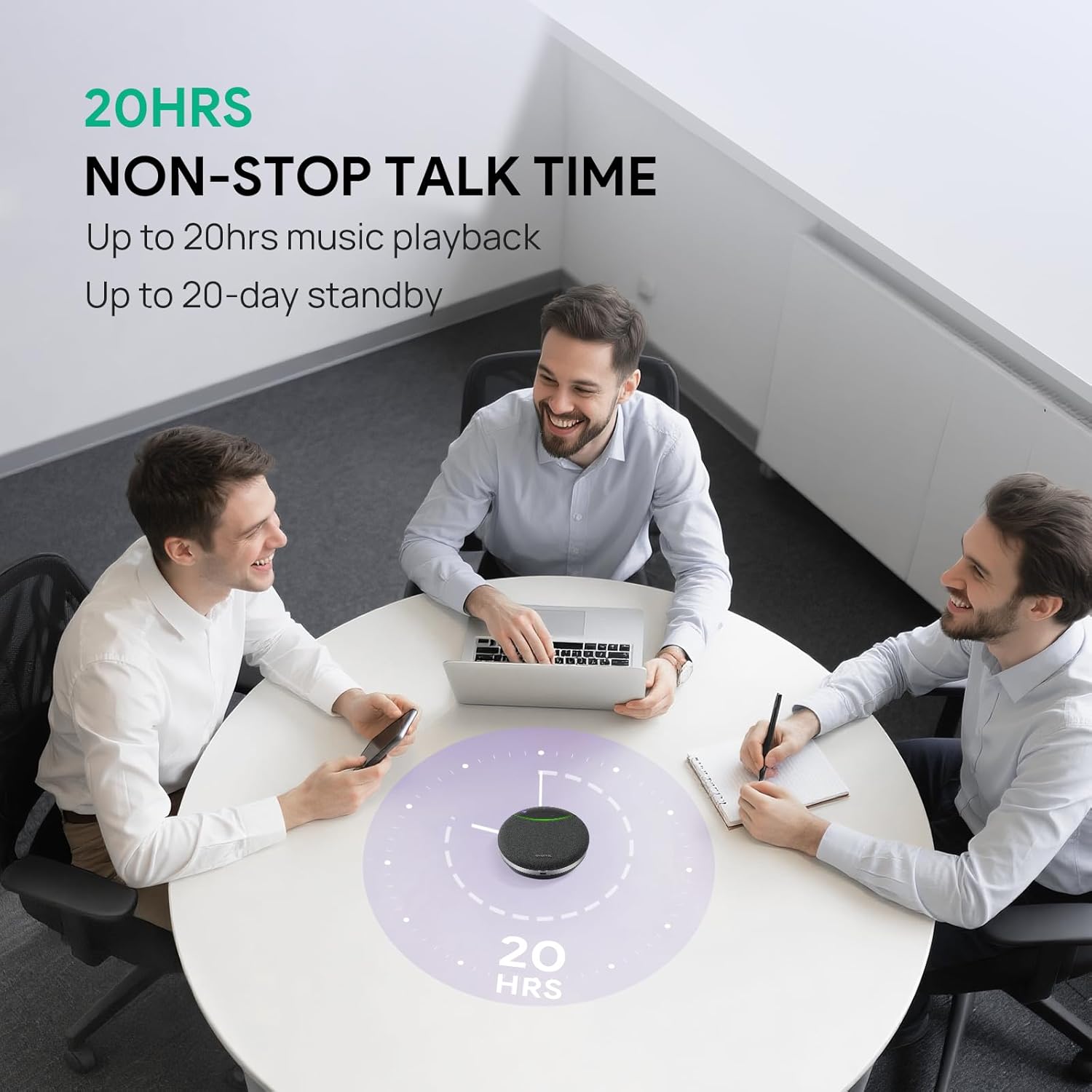 Yealink SP92 Bluetooth Speakerphone USB Conference Speakers and Microphone Teams Certified Full-Duplex Noise Reduction 360° Audio Pickup for Small Meeting Room