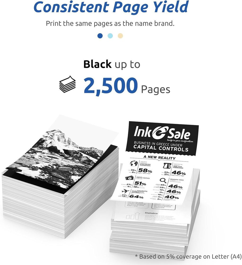 INK E-SALE 071H 071 High Capacity Toner Cartridge Replacement for Canon 071 071H Black Toner use for Canon imageCLASS LBP122dw MF273dw MF275dw MF272dw LBP120 MF270 Printer (Black,1-Pack)