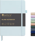 &And Per Se Blank Journal Notebook, 160 Pages, 5.7 x 8 inches College Ruled Thick Paper Notebook Journals for Writing, Hardcover Notebook(1 Pack, cyan)