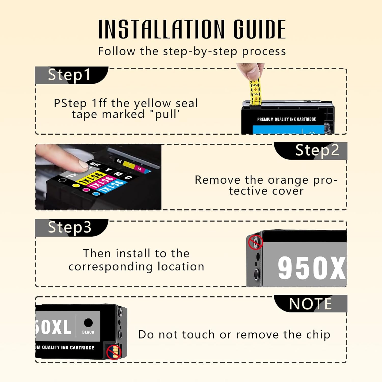 Printer Ink 950XL 951XL 8600 Ink Cartridges Combo Pack Compatible for HP 950 951 XL Ink Cartridges Combo Pack with HP OfficeJet Pro 8600 8610 8615 8620 8100 8630 8660 8640 276DW 251DW
