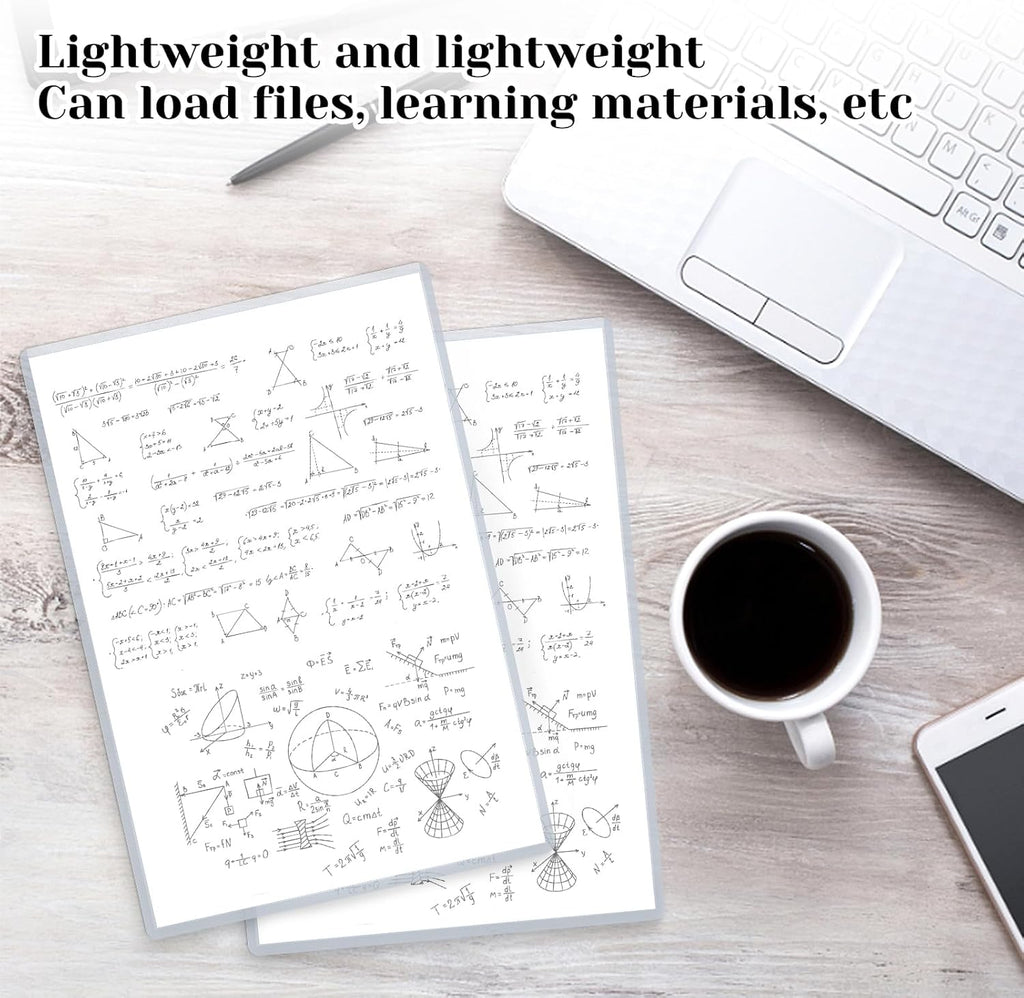 Rainmae 12 Pack 8.5" x 11" Rigid Print Protectors, Clear Waterproof Hard Plastic Page Sheet Protectors, Paper Sleeves Photo Plastic Sleeves Hard Document Birth Certificate Protector