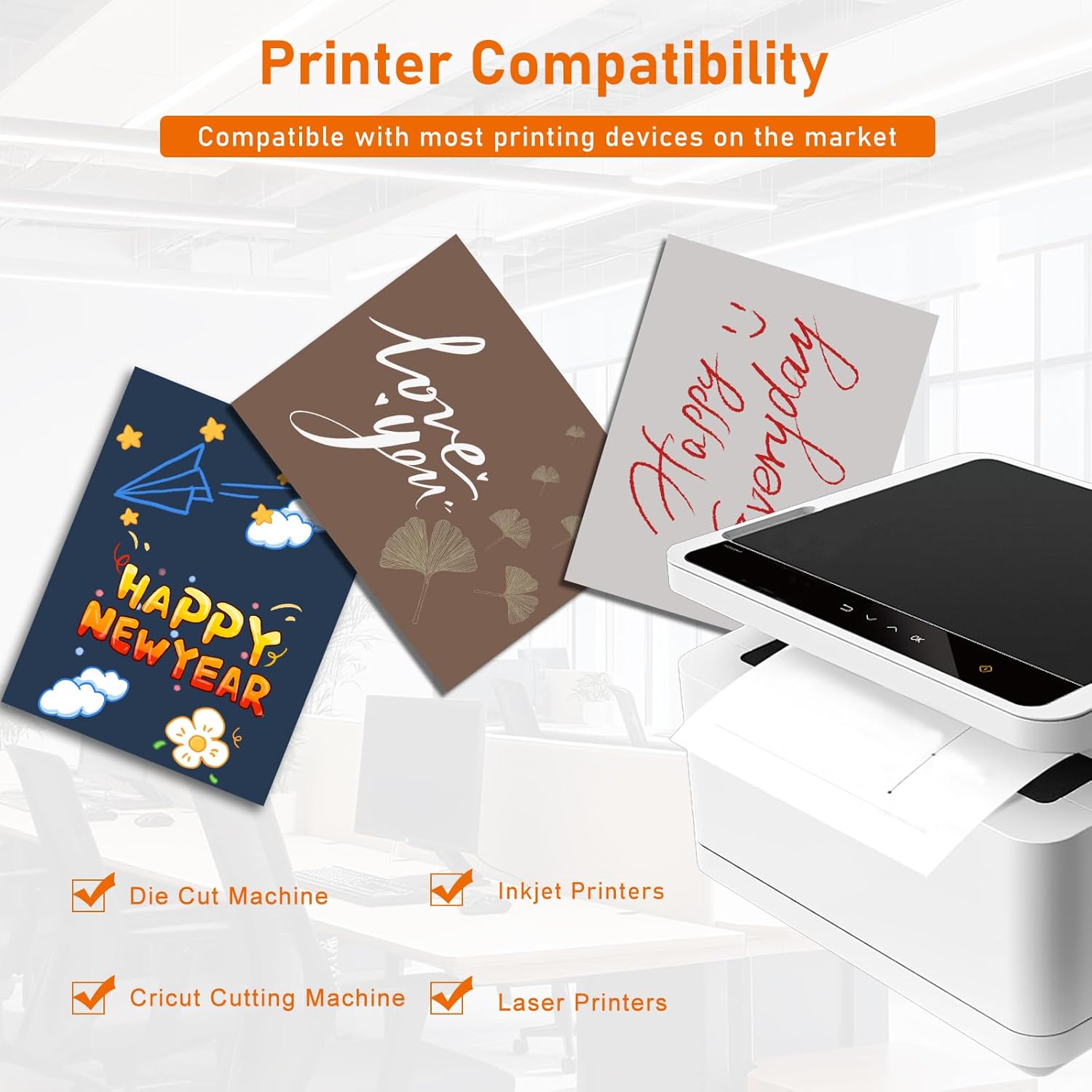 100 Sheets Navy Blue Cardstock 8.5 x 11 Scrapbooking Paper, 75lb Heavyweight Construction Paper Card Stock for Wedding Invitations, School Crafts, Memus, Making Cards, Graduations