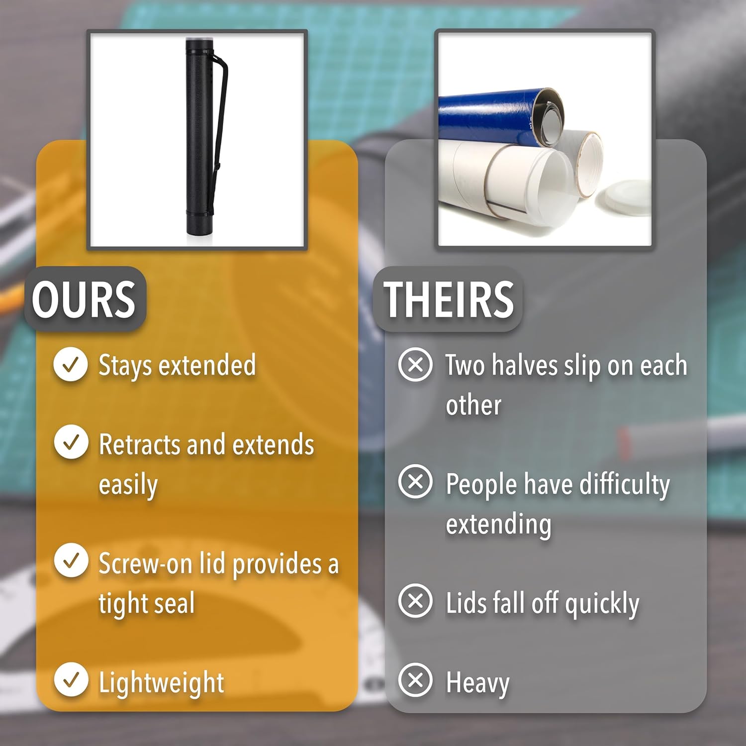 Mr. Pen- Poster Tube, 2 Pack, Black and Green, Extendable Poster Tube with Strap, Poster Carrying Case, Telescoping Tube, Art & Poster Transport Tubes, Poster Tubes for Storage, Poster Holder Tube