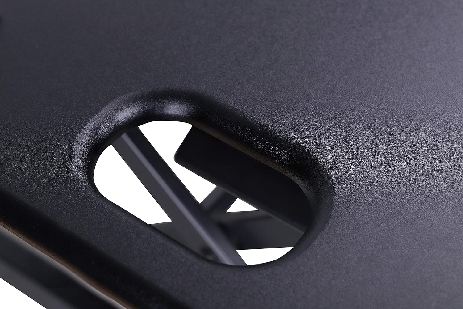 Rocelco 46" Height Adjustable Standing Desk Converter - Desktop AC USB Charger - Sit Stand Up Triple Monitor Riser - Tall Computer Workstation - Retractable Keyboard Tray - Black (R DADRB-46-ACUSB)