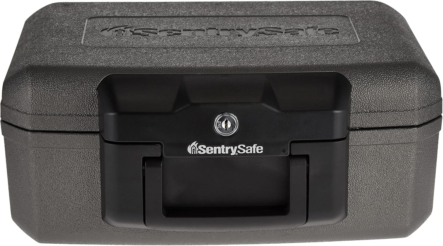 SentrySafe Fireproof Safe with Key Lock, Chest Lock Box for Home or Travel Secures Money, Documents, 0.18 Cubic Feet, 6.1 x 14.3 x 11.2 Inches, 1210