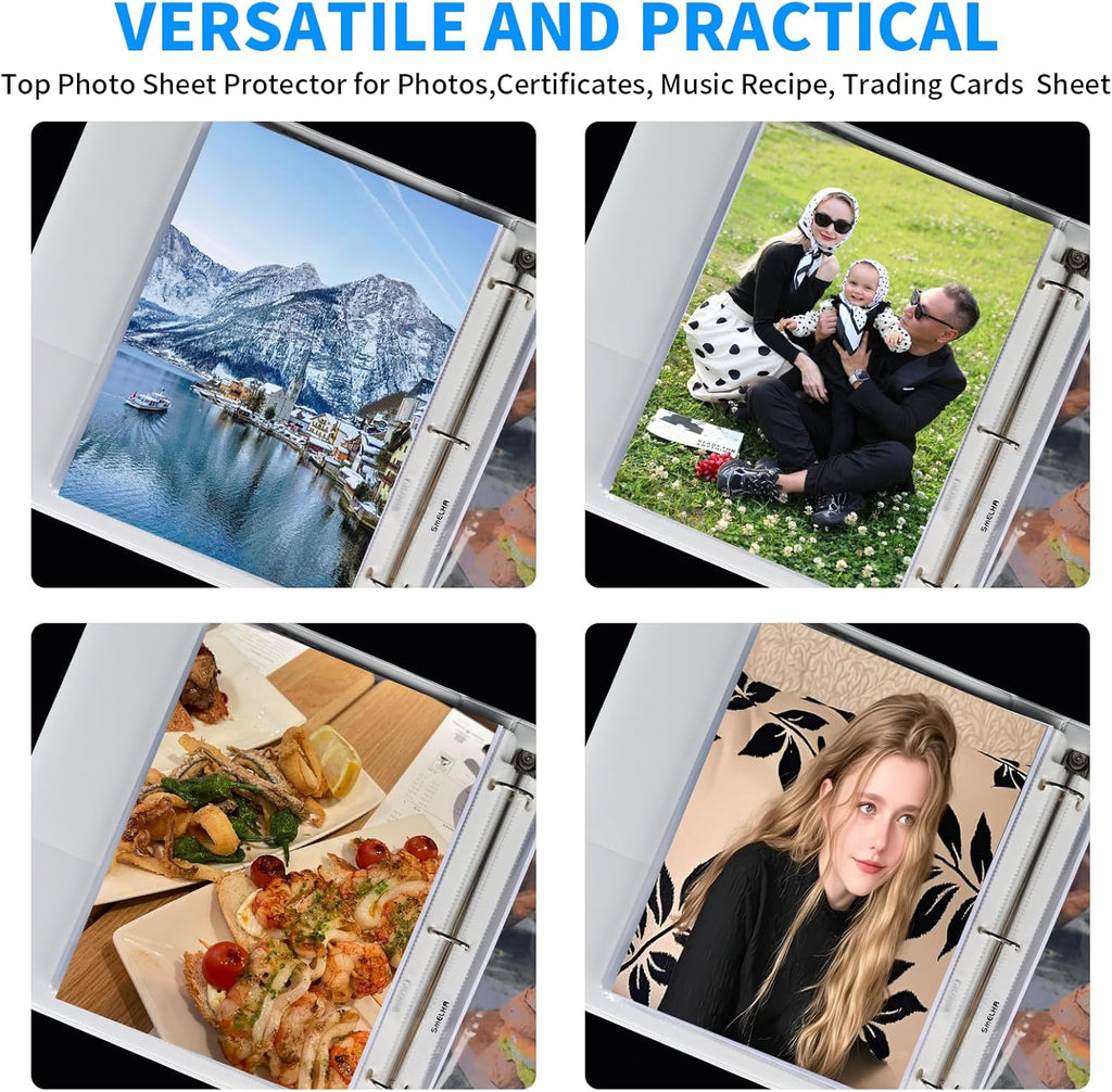 Sheet Protectors 500 Page,Page Protector 8.5" x 11" ，Upgraded Clear Plastic Page Protectors,for 3 Ring Binder, Top Loading Paper Protector with Reinforced Holes,Holds Multiple Sheets，Letter Size