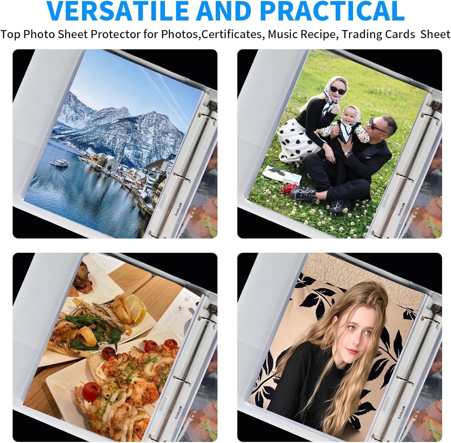 Sheet Protectors 500 Page,Page Protector 8.5" x 11" ，Upgraded Clear Plastic Page Protectors,for 3 Ring Binder, Top Loading Paper Protector with Reinforced Holes,Holds Multiple Sheets，Letter Size