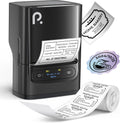 PM220S Label Maker Machine with Tape, 2 Inch Bluethooth Portable Thermal Label Printer for Small Business, Office, Home, Sticker Printer for Phone and PC, Black