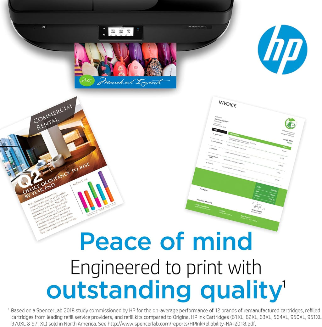 HP 902 Yellow Ink Cartridge | Works with HP OfficeJet 6950, 6960 Series, HP OfficeJet Pro 6960, 6970 Series | Eligible for Instant Ink | T6L94AN