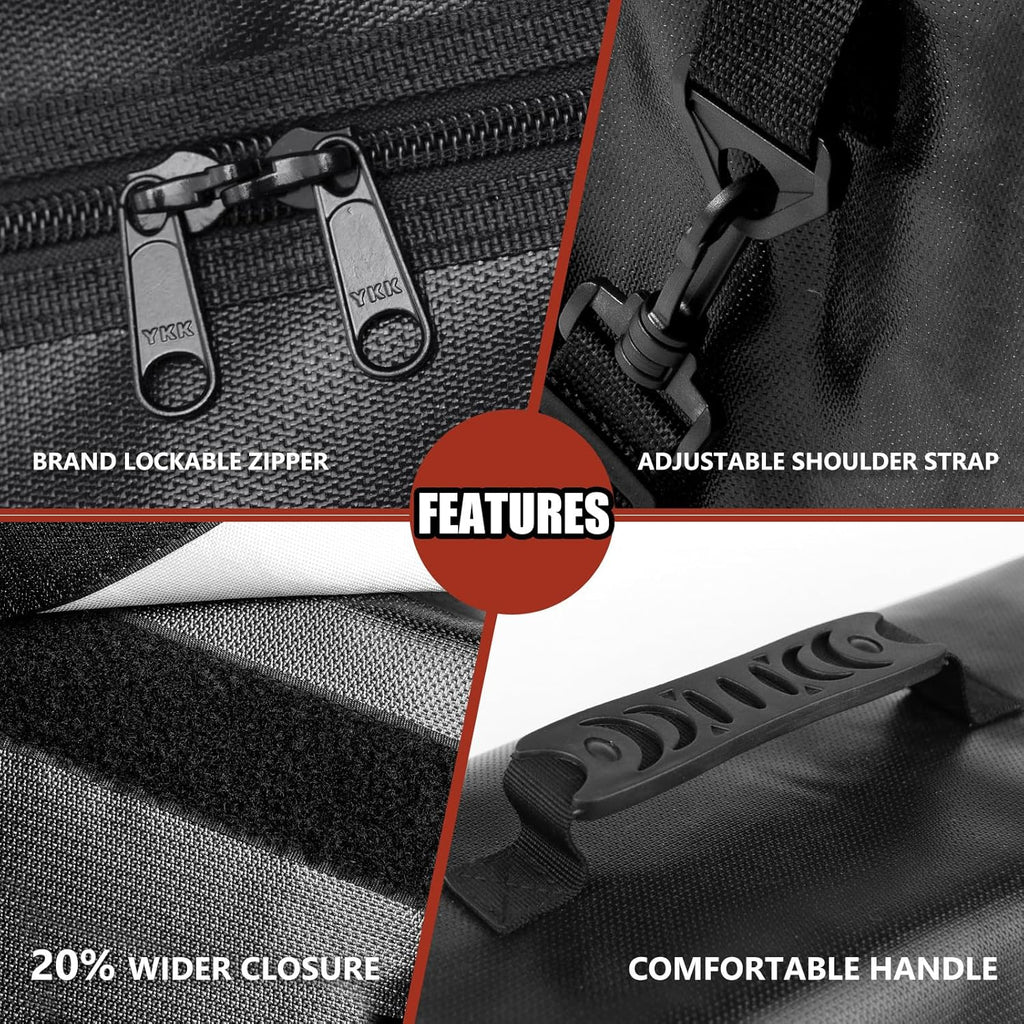 ROLOWAY Large Fireproof Bag 5200℉ Heat Insulated (17 x 12 x 5.8 inches), Fireproof Document Bag for Cash Safe and Document Safe