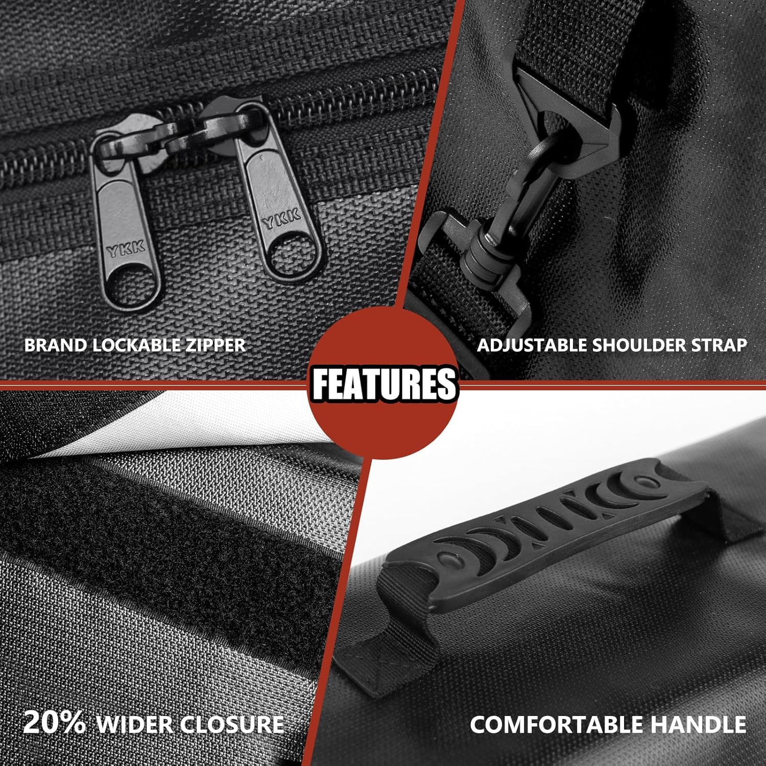 ROLOWAY Large Fireproof Bag 5200℉ Heat Insulated (17 x 12 x 5.8 inches), Fireproof Document Bag for Cash Safe and Document Safe