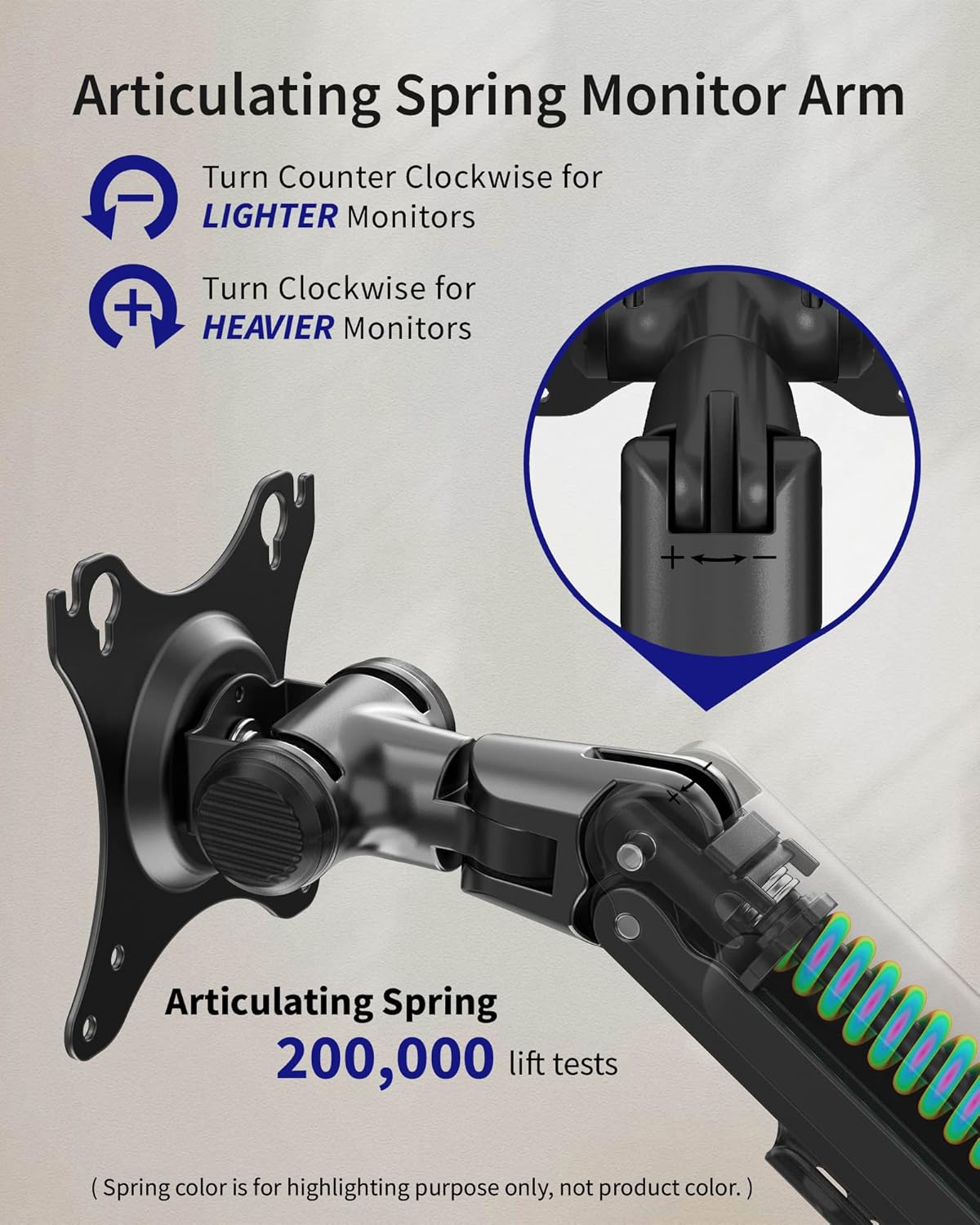 Triple Monitor Mount, Holds Screens up to 40 Inches and 25 lbs, Fully Adjustable 3 Monitor Desk Mount with C-Clamp and Grommet Base, Aluminum, Black