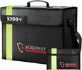ROLOWAY Large Fireproof Bag 5200°F Heat Insulated (17 x 12 x 5.8 inches) with Reflective Strip, Fireproof Document Bag with Fireproof Money Bag for Cash Safe, Fireproof Safe Bag for Document Safe