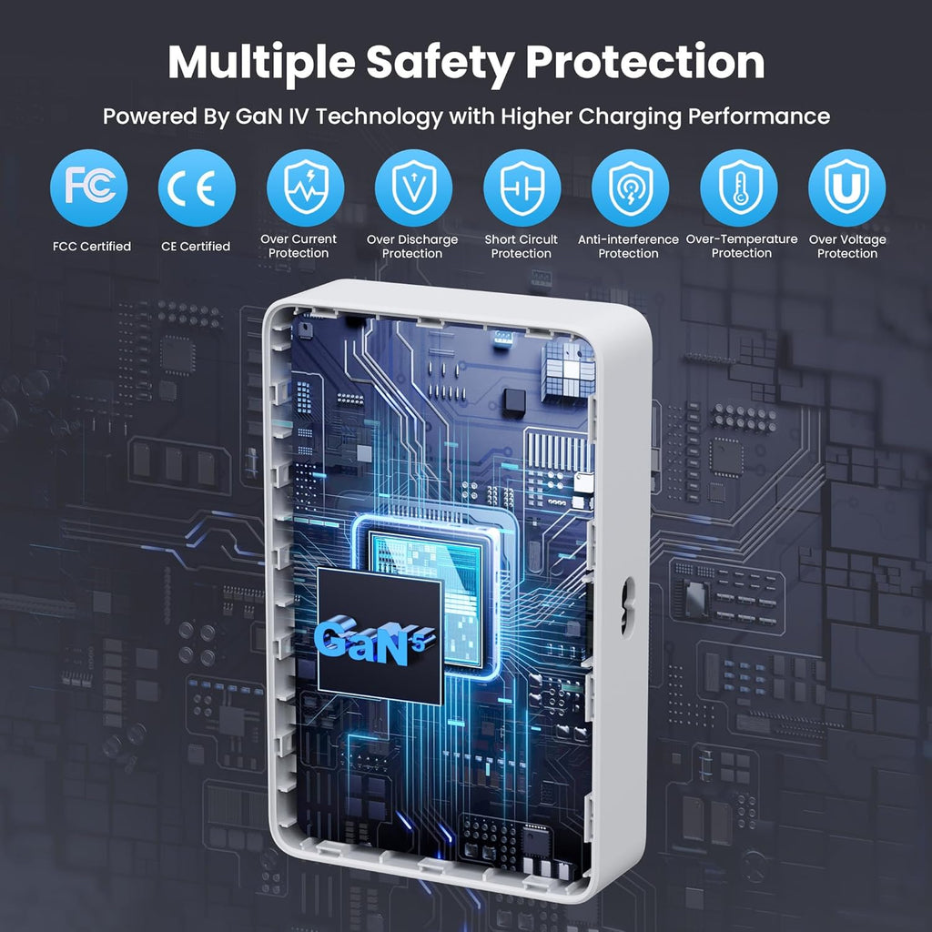 730W USB C Charger Block,10-Ports GaN V Fast Charging Station Hub,QC4.0+Three PD 100W Laptop Charger Wall Power Adapter for MacBook Pro/Air,DELL,iPhone 16/15/14,iPad,Galaxy S25,Pixel,Steam Desk etc