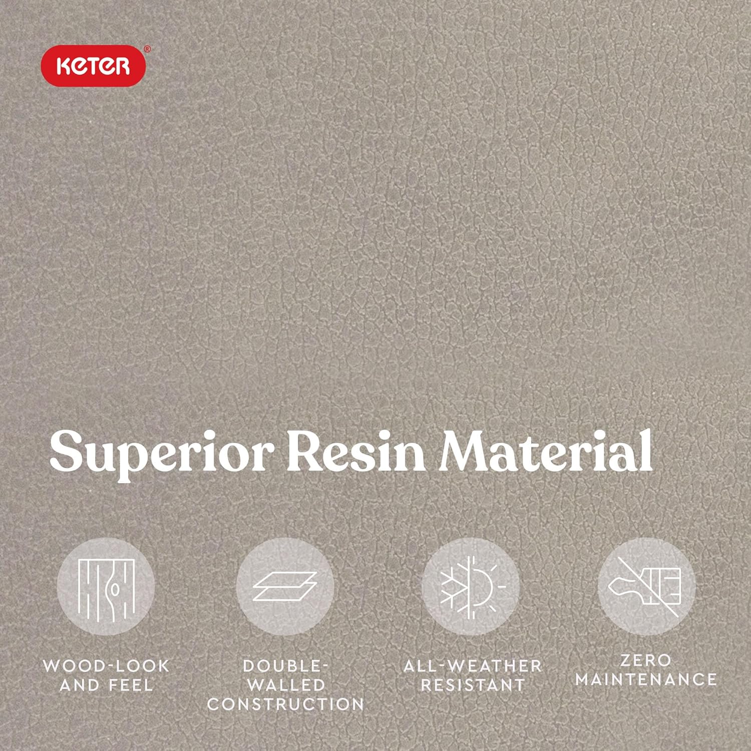 Keter Marvel Plus 71 Gallon Resin Deck Box-Organization and Storage for Patio Furniture Outdoor Cushions, Throw Pillows, Garden Tools and Pool Floats, Beige