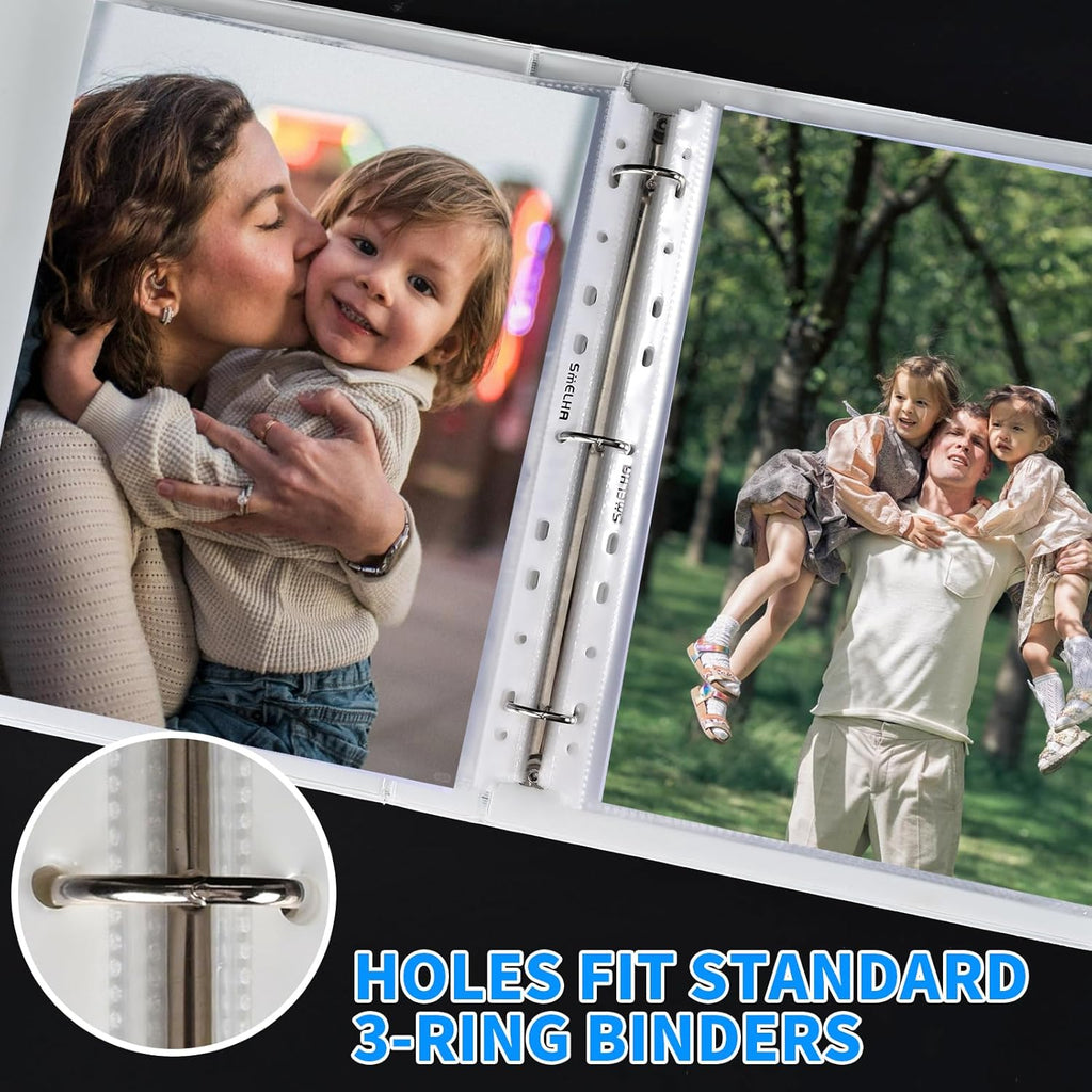 Sheet Protectors 500 Page,Page Protector 8.5" x 11" ，Upgraded Clear Plastic Page Protectors,for 3 Ring Binder, Top Loading Paper Protector with Reinforced Holes,Holds Multiple Sheets，Letter Size