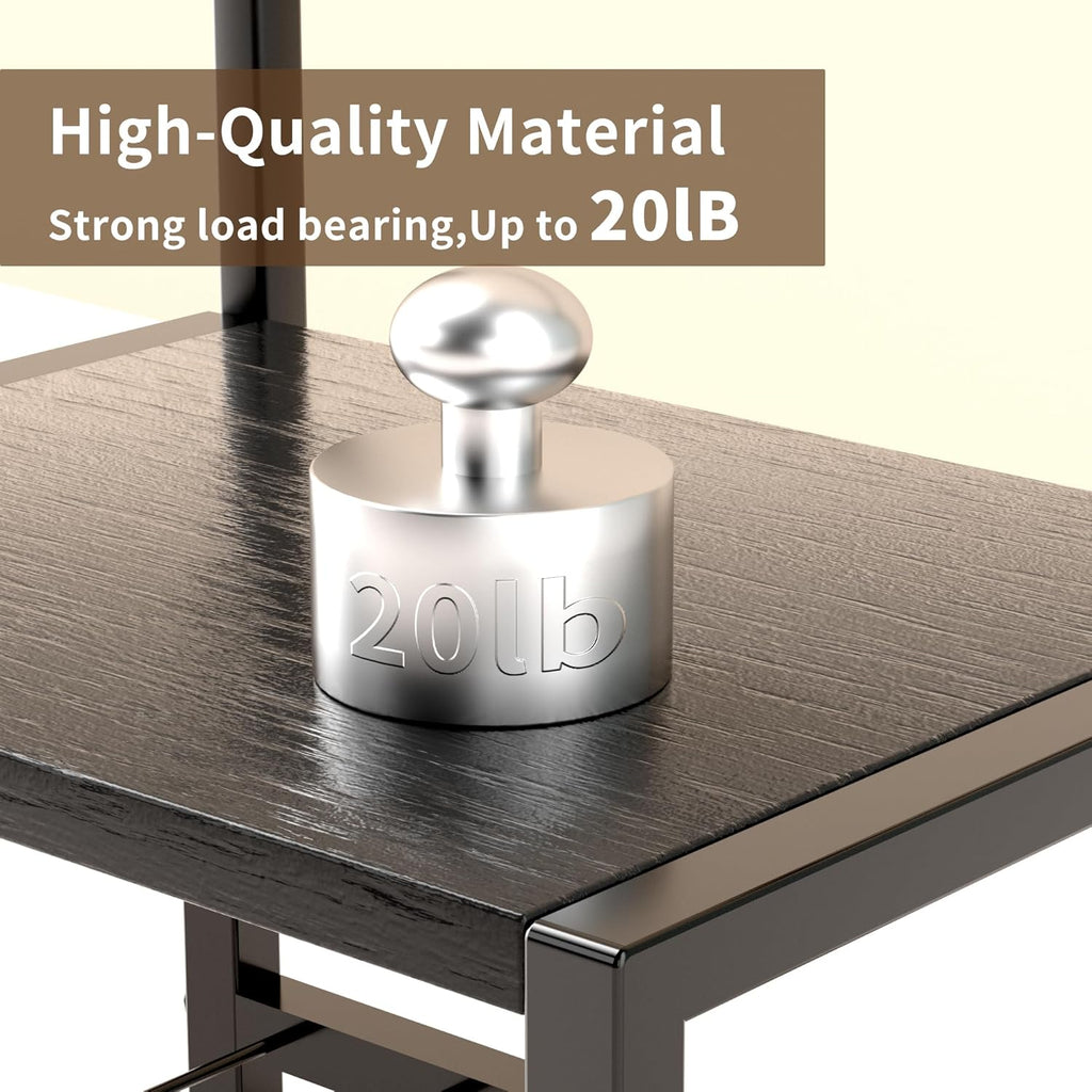 Label Holder for Rolls and Fan-Fold Labels, Sturdy Thermal Sticker Holder for Desktop Thermal Printer, Shipping Label Sticker Dispenser for Home, Office, and Small Businesses