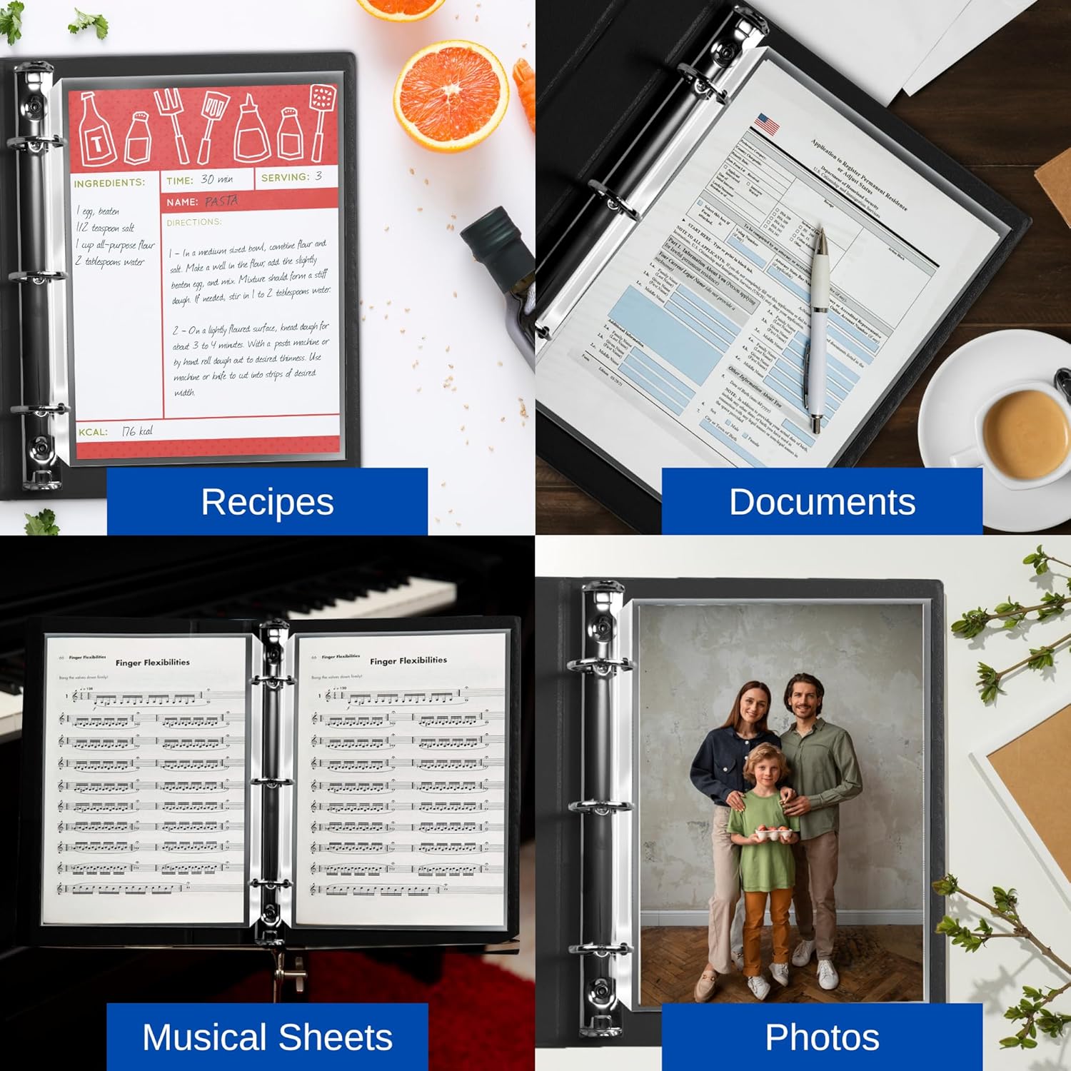 Performore 200-Pack Heavy Duty Sheet Protectors, 8.5x11, archival-Safe, high Clarity, Ink-Resistant, 3-Hole Punched—Perfect for organizing and Protecting documents.