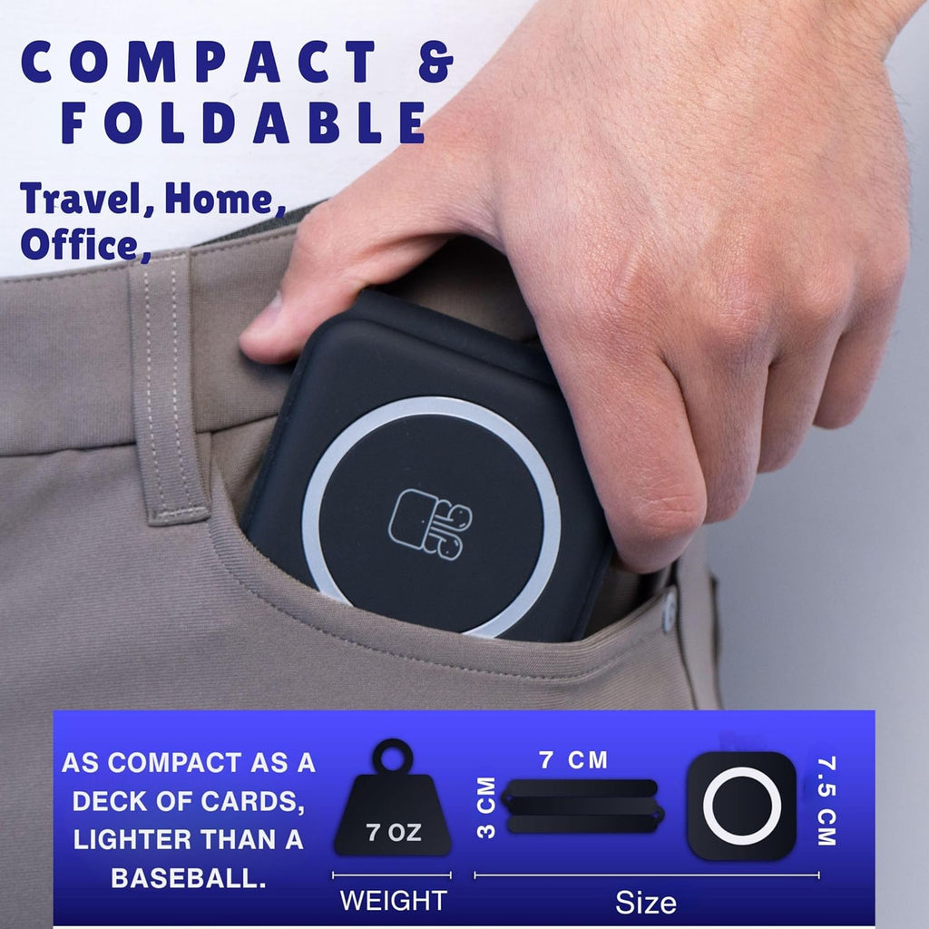 3-in-1 Magnetic Wireless Charger for iPhone, Apple Watch & AirPods – Fast Charging Station, Foldable Dock for Travel & Desk, Compatible with All iPhone Models, with 20W Adapter