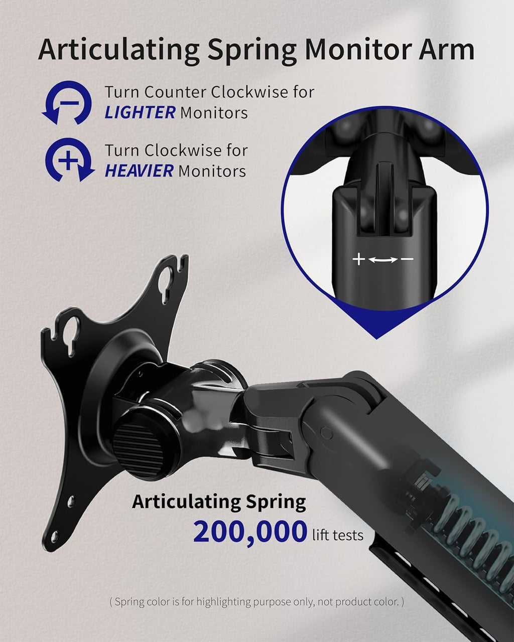 Quad Monitor Mount, Holds Screens up to 40 Inches and 25 lbs, Fully Adjustable 4 Monitor Mount with C-Clamp and Grommet Base, Aluminum, Black