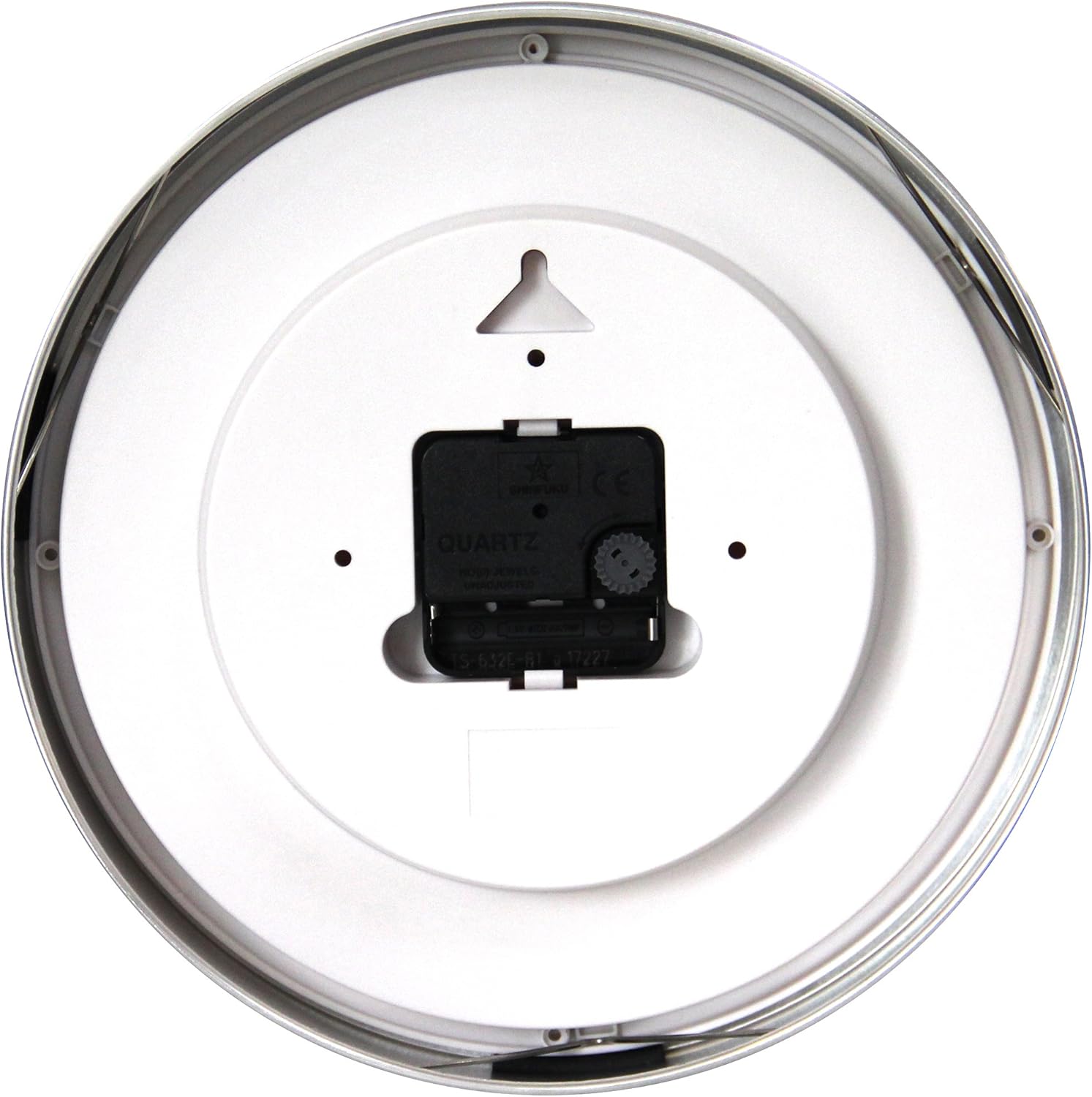 HITO 10” Silent Wall Clock Battery Operated Non Ticking Sweep Movement Glass Cover Silver Aluminum Frame, for Kitchen, Bedroom, Home Office, Living Room Decor (Blue)