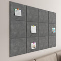 Large Cork Boards for Walls – 48 x 36 Self Adhesive Felt Wall Tiles, Ideal for Office Wall Organizing Bulletin Board, Easy to Install Cork Boards Felt Board