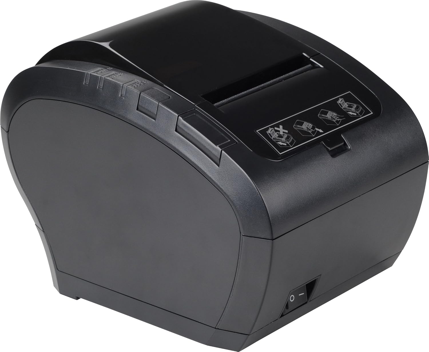 MUNBYN WiFi POS Receipt Printer, 80mm Thermal Receipt Printer with USB/LAN/RS232 Port,Compatible with Android/Windows/iOS, Retailer and Restaurant Kitchen Use, Wall Mount, Black