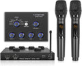 Sound Town 16 Channels Wireless Microphone Karaoke Mixer System w/ 2 Wireless Mics, HD ARC, Optical (Toslink), AUX, Supports Smart TV, Media Box, PC, Bluetooth, Soundbar, Receiver (SWM15-MAX)