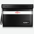 Vailoin Fireproof Document Bag with Waterproof Zipper,6200°F Insulated Fire Water Proof Money Pouch,Fireproof Envelopes for Cash,Fire Proof Bag for Important Documents, Valuables(13.9"x10.6",Black)