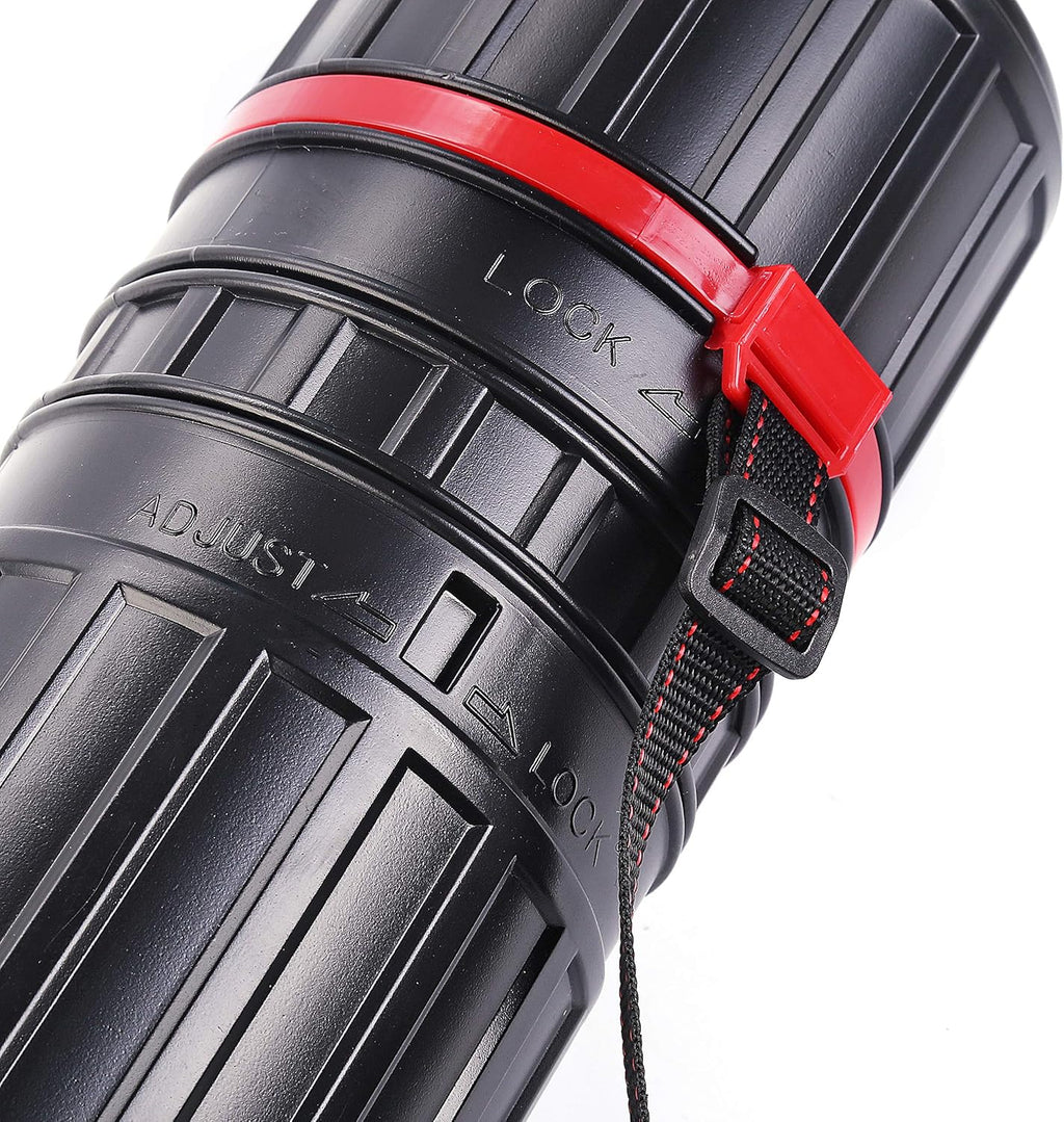 CALPALMY 2-Pack XX-Large Extendable Poster Tubes Expand from 30.5” to 50” with Shoulder Strap | Carry Documents, Blueprints, Drawings and Art | Black Portable Durable Round Storage Cases