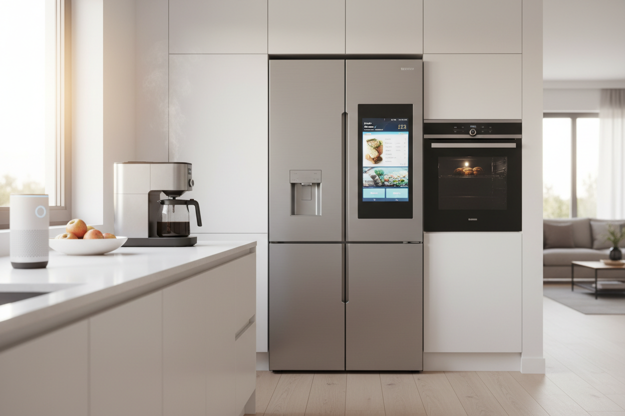 Connected Appliances: Save time and energy with cutting-edge kitchen and home tools. (make it real photo)